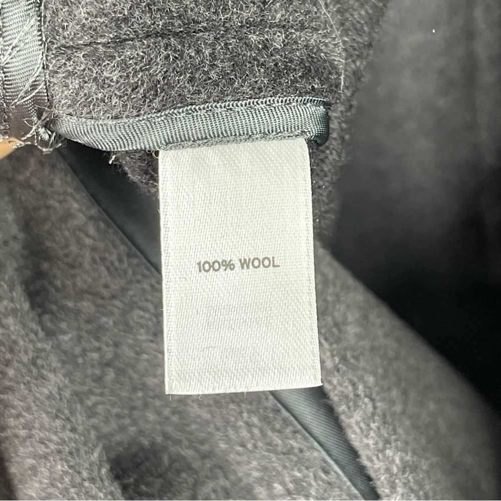 Leith Wool Charcoal Grey Short Sleeve Oversized Jacket Size M/L - Picture 9 of 9